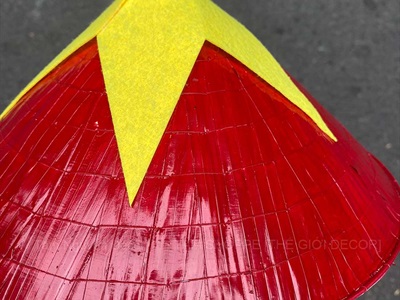 Nón lá trang trí phong cách cờ Đỏ sao Vàng [4 Size] NON-T-02